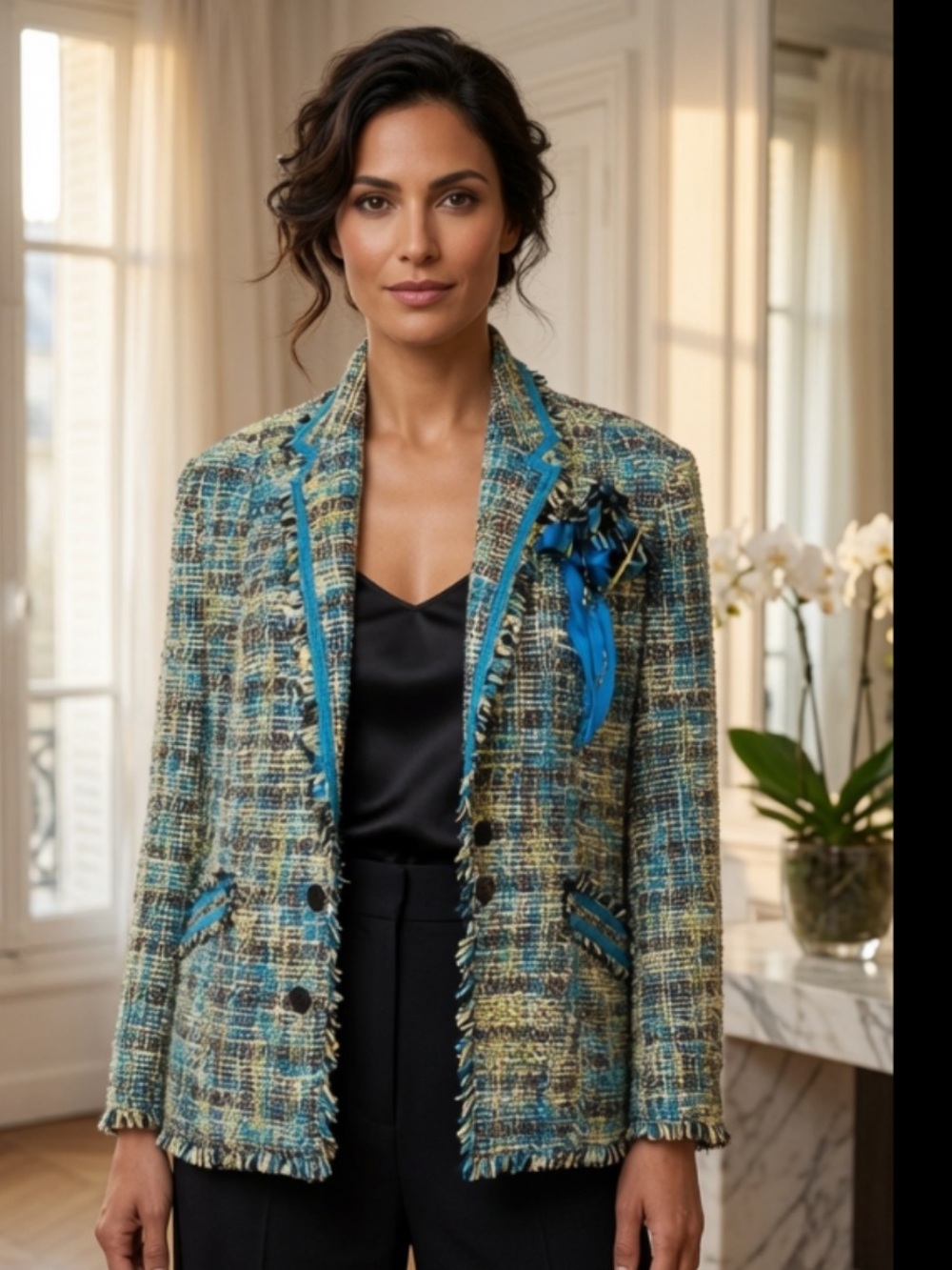 Lane Bryant tweed jacket multi colored 
Size 16 Excellent condition GUC